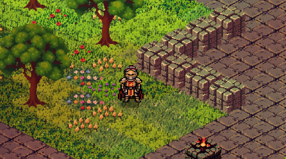 The Job Master NPC in town where players choose their class advancement